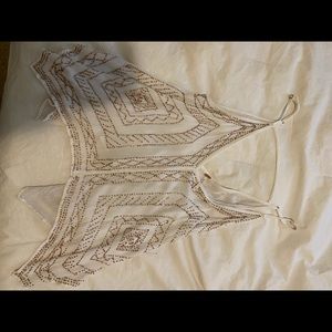Free People beaded tank top
